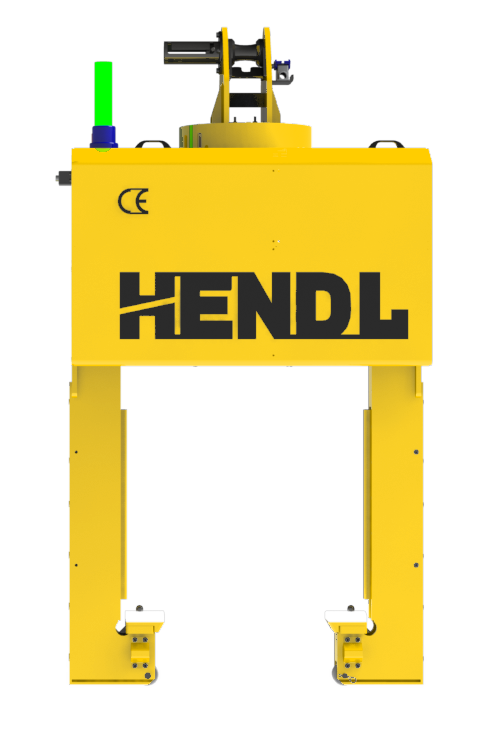 Sarı HENDL Coil Tong, ön görünüş, şeffaf zemin